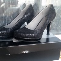 черни Дамски обувки - 39 номер, снимка 1 - Дамски обувки на ток - 21180803