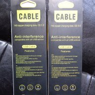 USB кабел за зареждане на телефон 100 см., снимка 3 - USB кабели - 16091753