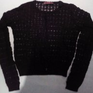 Черен комплект-пола и къса блуза букле на H&M;Черна къса жилетка, снимка 3 - Костюми - 16444096