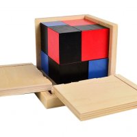  Montessori Binomial Cube Монтесори Биномно Магическо Кубче дървени играчки, снимка 5 - Образователни игри - 24999943
