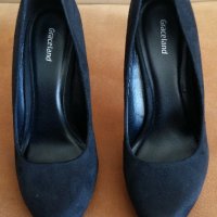 Черни обувки на висок ток , снимка 3 - Дамски обувки на ток - 21505616