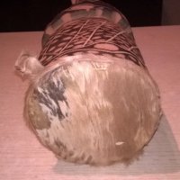Африканска тарамбука с кожа от антилопа-33х17см-внос швеицария, снимка 7 - Ударни инструменти - 19957662