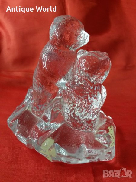 Преспапие , Статуетка Кристално Стъкло МЕЧЕТА, снимка 1