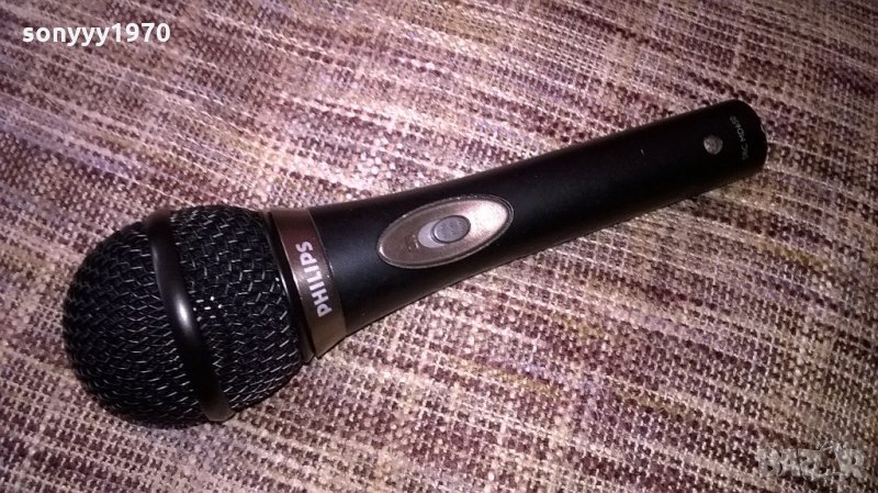 philips-profi microphone-метален-жичен-внос швеицария, снимка 1