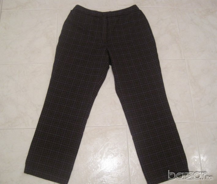 Панталон в тъмнолилаво каре, снимка 1