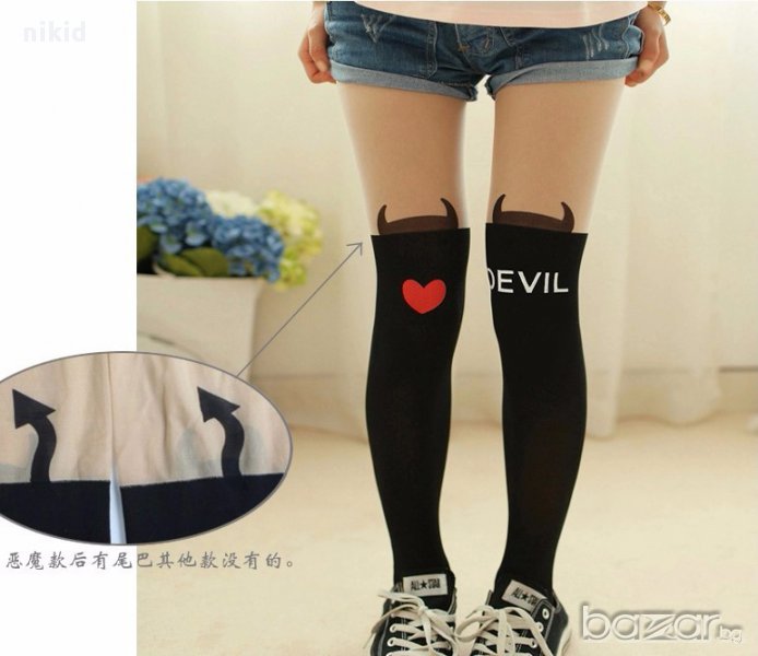 devil дявол Детски чорапогащник за ръст 100~120 cm, снимка 1