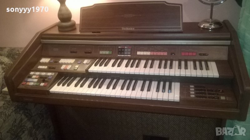 technics & yamaha-орган и стол-внос швеицария, снимка 1