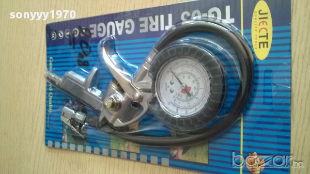 Пистолет с манометър и маркуч за помпане на гуми, снимка 10 - Аксесоари и консумативи - 14122011
