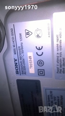 sony hcd-s550 sacd dvd receiver s-master-внос швеицария, снимка 18 - Ресийвъри, усилватели, смесителни пултове - 21762863