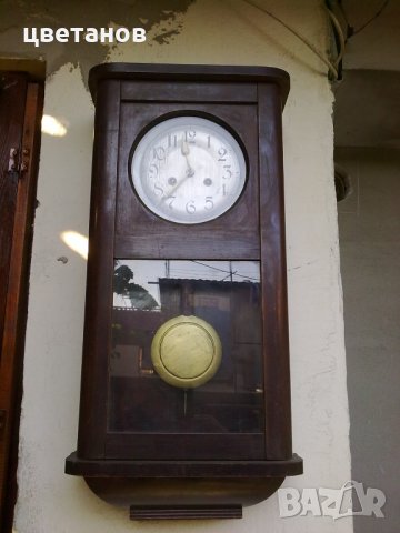  немски стенен часовник, снимка 1 - Антикварни и старинни предмети - 22910496