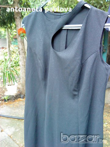 Дълга черна рокля , снимка 1 - Рокли - 11654327