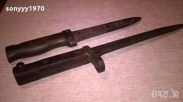 антики-стари армейски ножове-31см и 25см-внос франция, снимка 4 - Антикварни и старинни предмети - 22541529