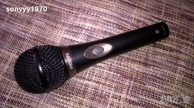 philips-profi microphone-метален-жичен-внос швеицария, снимка 1 - Микрофони - 22245232