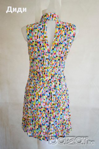 Многоцветна къса лятна рокля - XS, снимка 3 - Рокли - 17190516