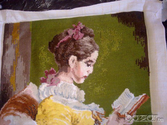Вилеров гоблен -момичето с книгата, снимка 2 - Гоблени - 7344587