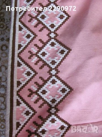 Покривка за маса - ръчно бродирана, снимка 6 - Антикварни и старинни предмети - 25482334