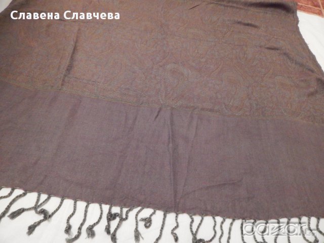 Дамски шал нов - 180 / 90 см., снимка 1 - Шапки - 13402211