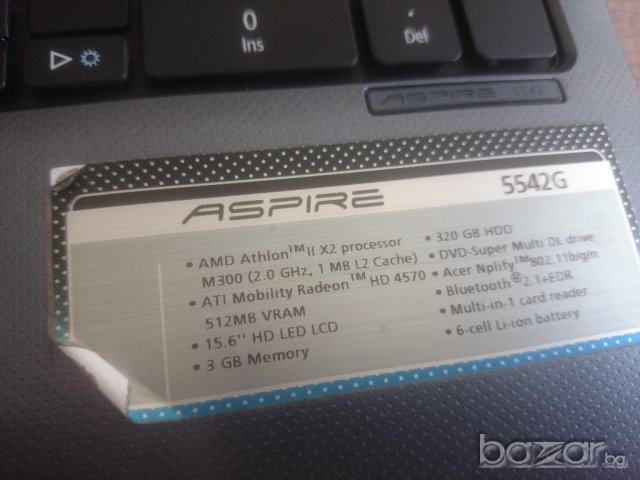 Продавам лаптоп Acer 5542G на части, снимка 2 - Части за лаптопи - 19021398