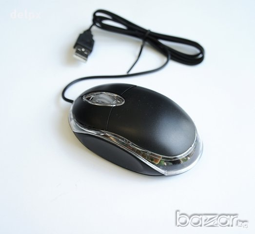 Оптична мишка светеща цветове USB DPI=800