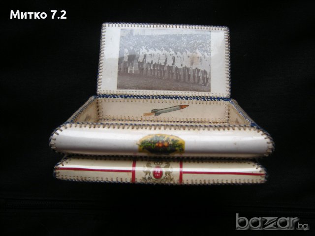 Стара ръчно изработена кутия, снимка 7 - Антикварни и старинни предмети - 17256439