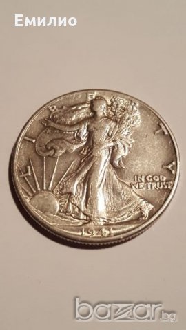 WW2 USA HALF [50c] DOLLAR 1941 Philadelphia Mint in EF condition, снимка 1 - Нумизматика и бонистика - 20878091