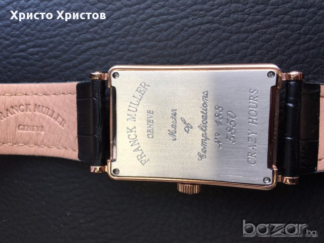 Мъжки луксозен часовник Franck Muller Crazy Hours клас ААА+ реплика, снимка 2 - Мъжки - 16678338