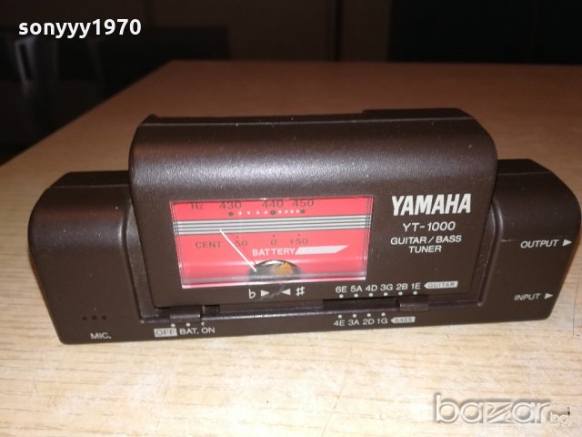yamaha yt-1000 guitar/bass tuner-внос англия, снимка 10 - Струнни инструменти - 20694315