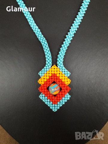 Колие от мъниста , снимка 2 - Колиета, медальони, синджири - 22097504