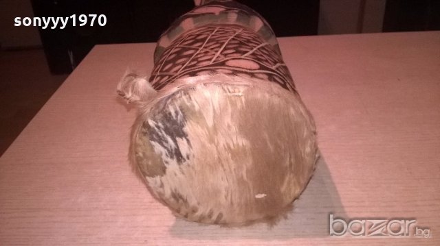 Африканска тарамбука с кожа от антилопа-33х17см-внос швеицария, снимка 7 - Ударни инструменти - 19957662