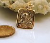  Златен медальон Богородица с Младенеца (малък) 1.39 грама, снимка 4
