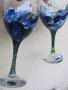 Две ръчно рисувани чаши високи 19.5 см цена за двете-20 лв, снимка 1 - Декорация за дома - 18545012