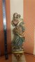 Стара барокова статуйка от дърво Дева Мария с Христос., снимка 1 - Антикварни и старинни предмети - 22028262