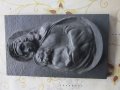 Стара авторска метална икона пластика подписана , снимка 3