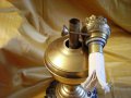 Старинна месингова газена лампа, снимка 6