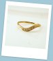 Продаден!златен пръстен - малък S - 1.05 грама, размер №52, снимка 4
