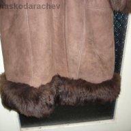 Дълъг дамски кожен кожух (палто), снимка 6 - Палта, манта - 11873393