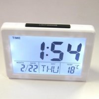 3619 Настолен часовник с термометър + календар и гласов контрол , снимка 3 - Други стоки за дома - 23496776