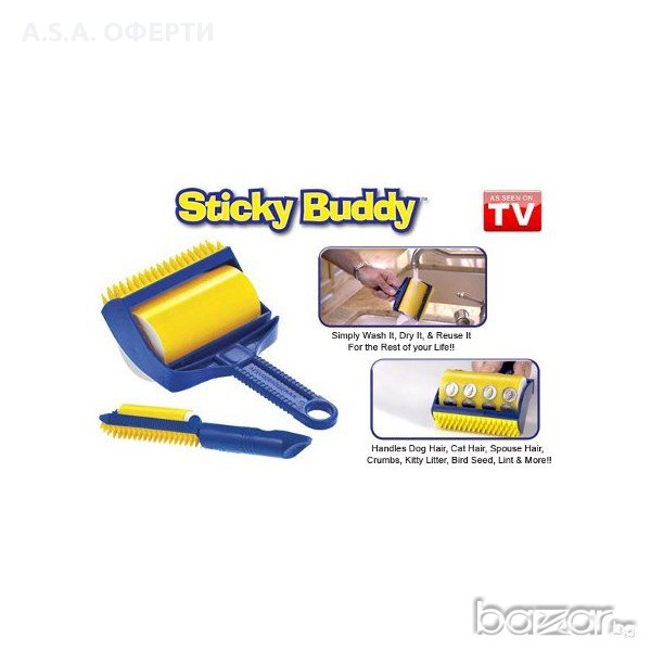 Уред за обиране на косми Sticky Buddy, снимка 1