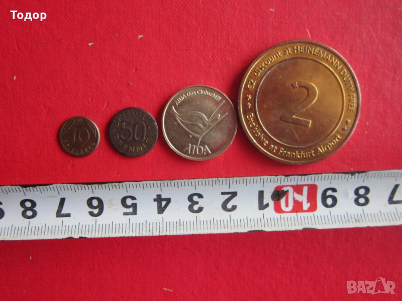 Стар немски жетон монета стари жетони , снимка 1