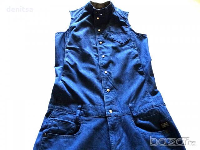 Гащеризон G-Star RAW S.F Low Suit WMN Dark Aged Overall Size S, снимка 4 - Дънки - 21043918