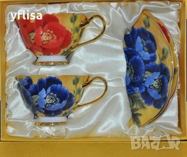 Чаши и комплекти за кафе и чай от костен порцелан, снимка 4 - Подаръци за сватба - 22723819