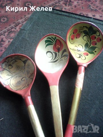 Дървени стари руски лажици 4949 