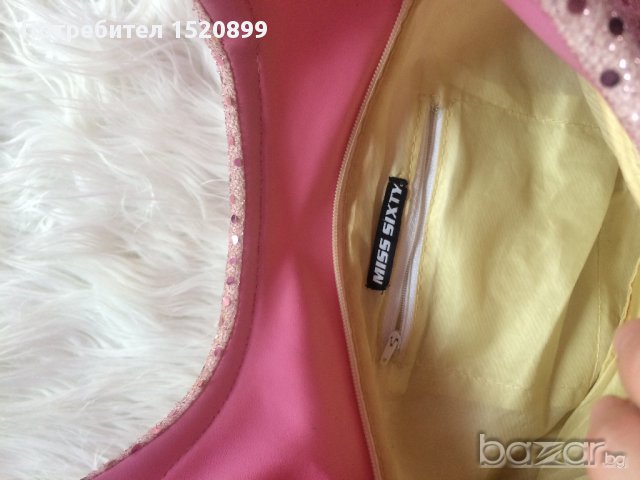 Розова дамска чанта лукс, снимка 3 - Чанти - 16192217
