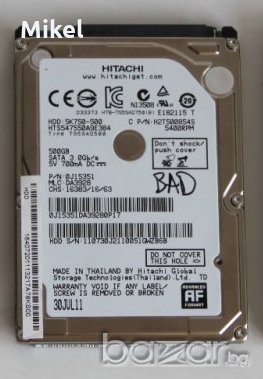Hitachi  хард диск за контролера с лоши сектори, снимка 2 - Твърди дискове - 17444139