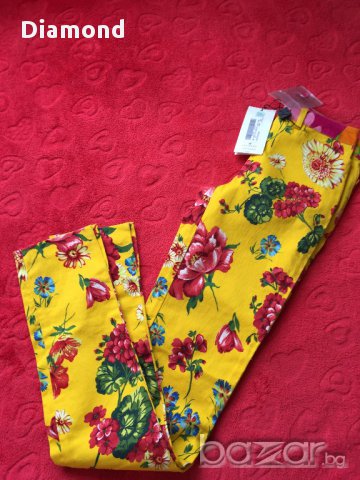 100 % D&G Dolce&Gabbana Нов оригинален флорален панталон, снимка 15 - Панталони - 17968208