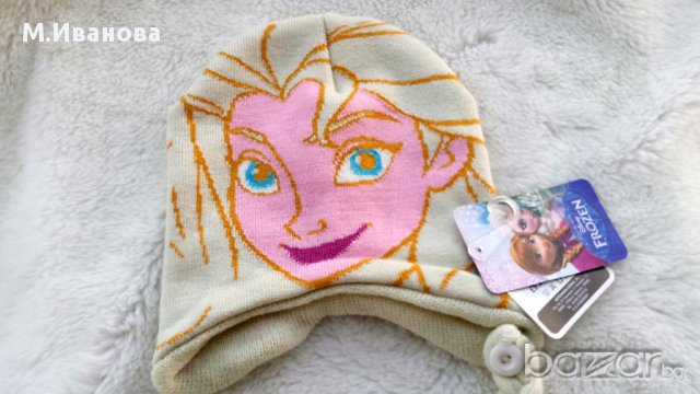 Шапка Елза - Замръзналото кралство 3-7 години, снимка 3 - Шапки, шалове и ръкавици - 15945920