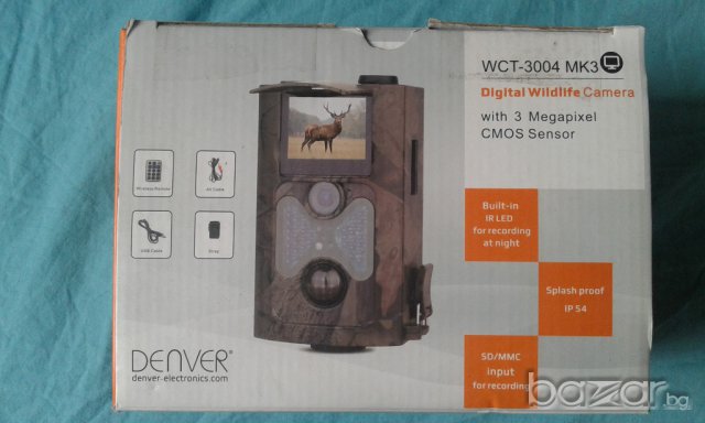 Камера за ЛОВ Denver WCT-3004 МК3! 1080p, 8MP!!! С екран, нощно снимки, снимка 2 - Оборудване и аксесоари за оръжия - 17557930