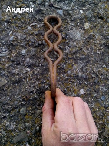 Старинен ченгел,кука,закачалка, снимка 3 - Антикварни и старинни предмети - 17737304