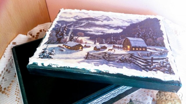 Кутия "Зимна приказка", снимка 5 - Декорация за дома - 19662649