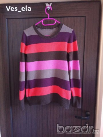 цветна блуза плетиво М размер, снимка 1 - Блузи с дълъг ръкав и пуловери - 19748607